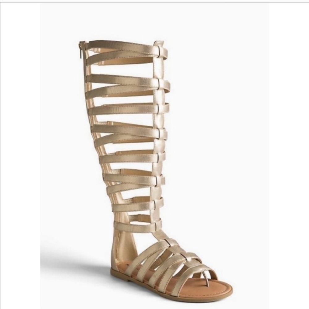 Torrid Gold Gladiator Sandals
